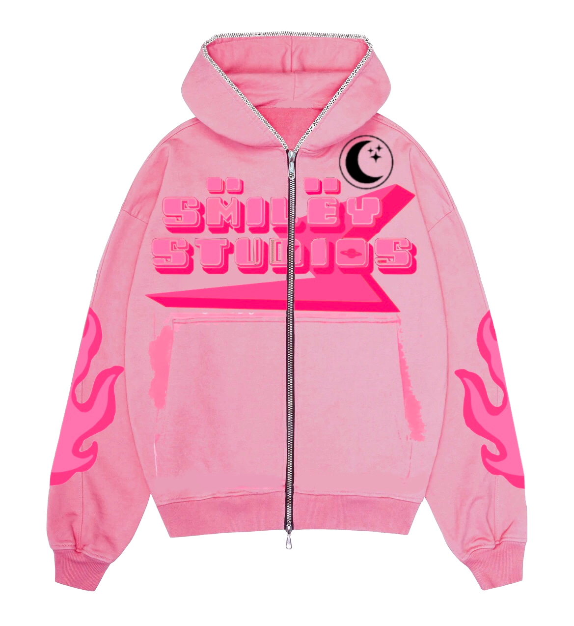 RETRO FULL ZIP HOODIE – SMÏLËY STUDIOS