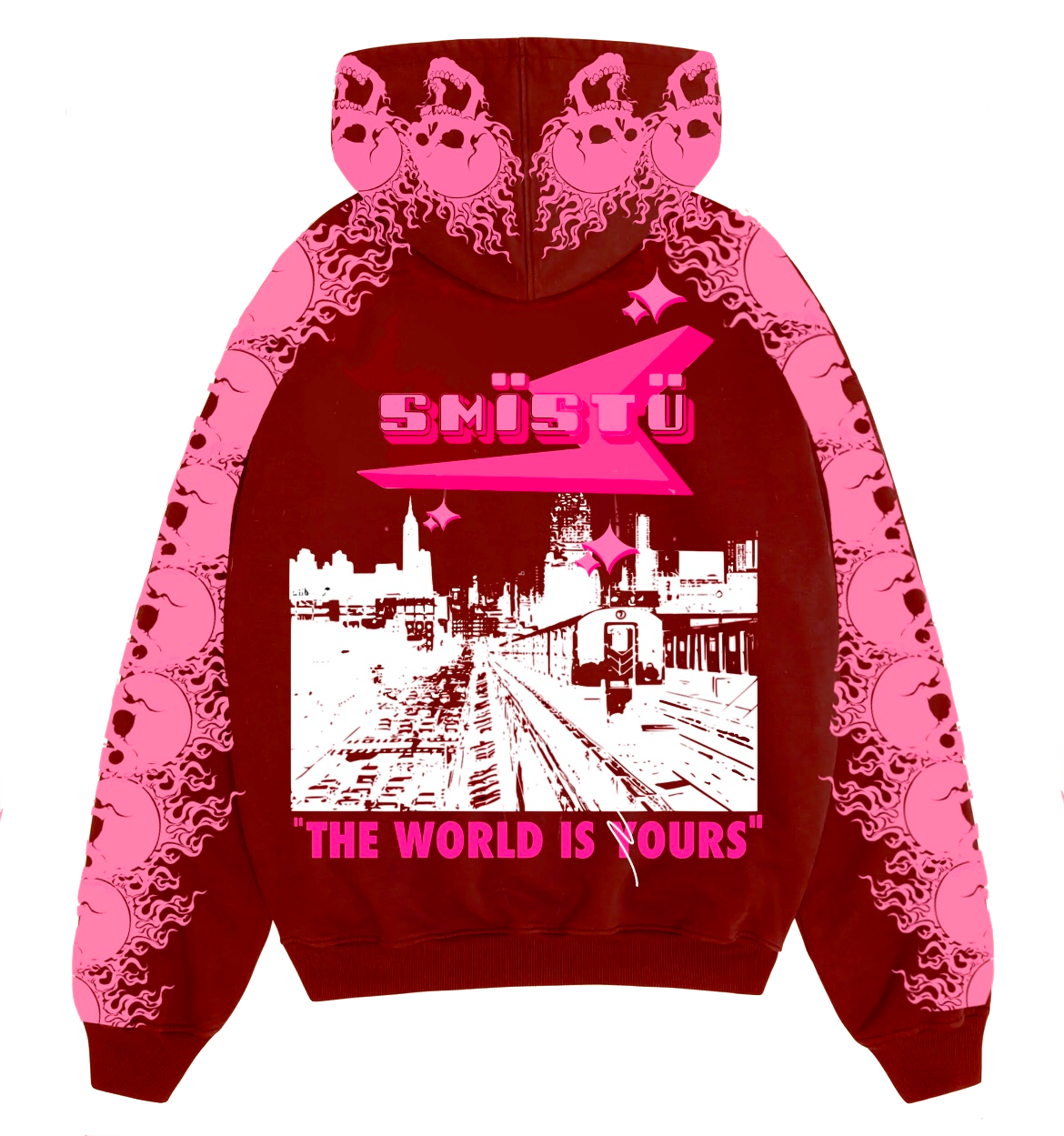 PUFF PRINT TRUST ISSUES HOODIE